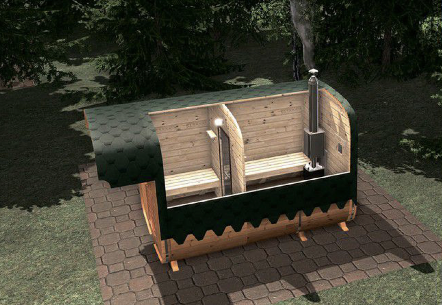 Sauna typu Kwadro 4 m